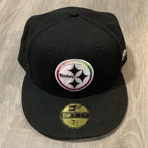 Pittsburgh Steelers crucial catch flat brim fitted 7 1/2 baseball cap